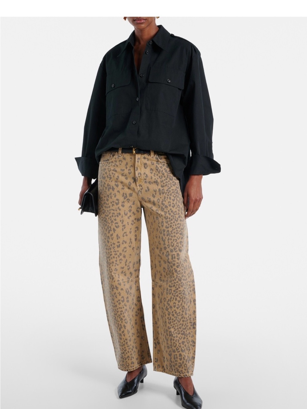 Citizens of Humanity Miro leopard barrel jeans